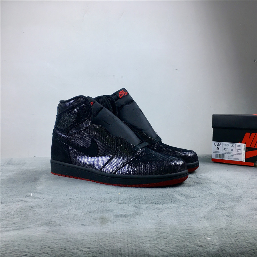 Air Jordan 1 High OG WMNS SP Gina Black Red Shoes - Click Image to Close